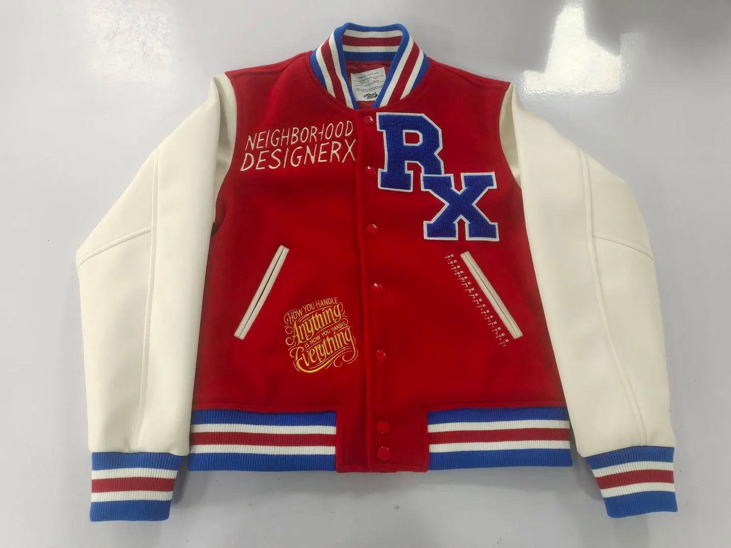 RED “PRECIOUS CARGO” Letterman Jacket (BUY ONE GET ONE 50% OFF)‼️ MIX & MATCH