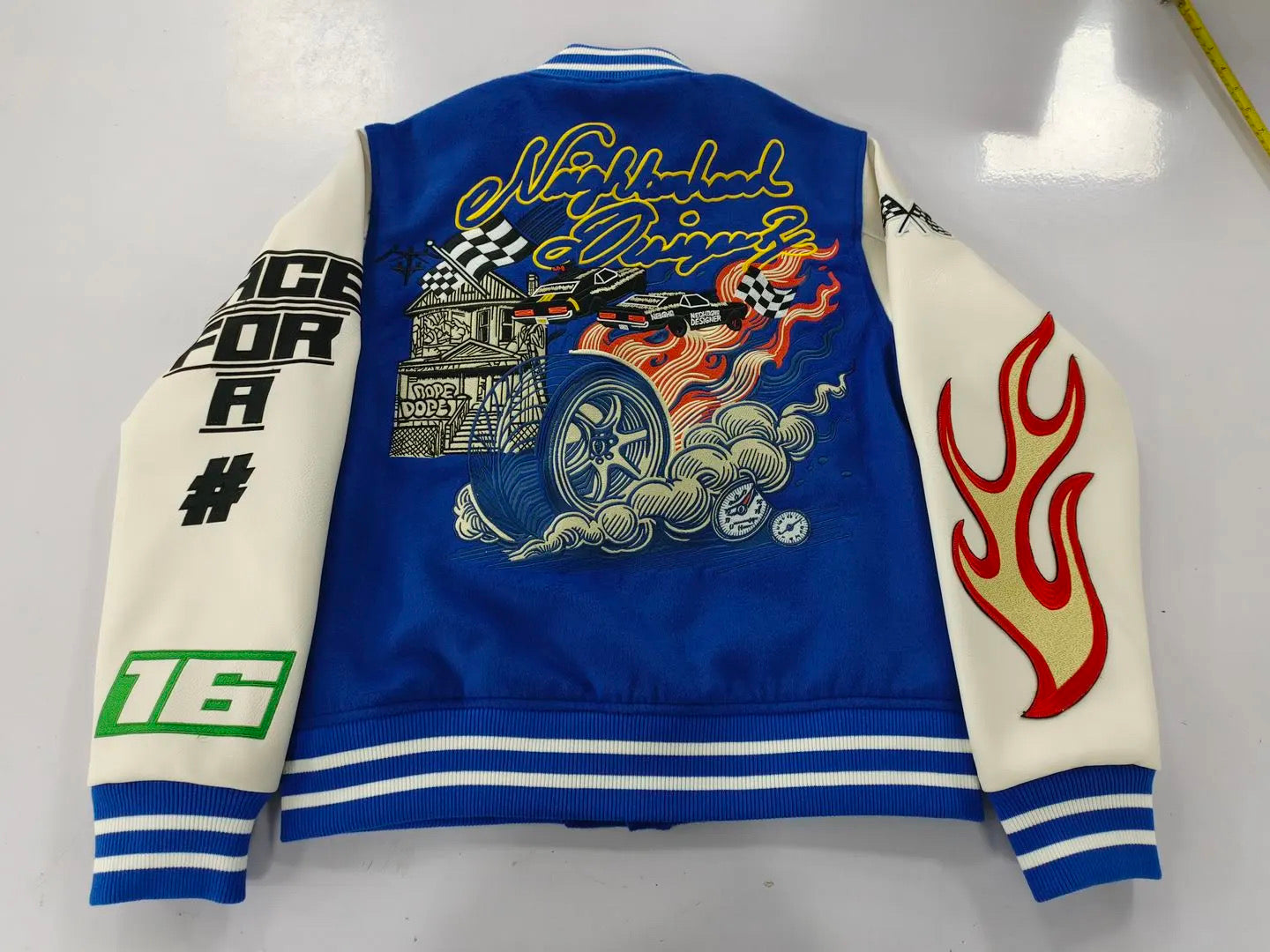 BLUE “HOOD RACING” Letterman Jacket (BUY ONE GET ONE 50% OFF)‼️ MIX & MATCH